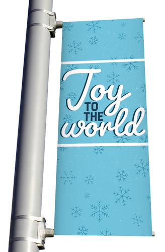 Christmas Light Pole Banner