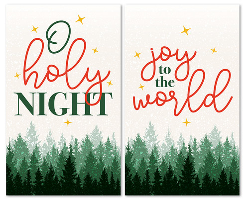 Set of 2 Christmas Banners xw
