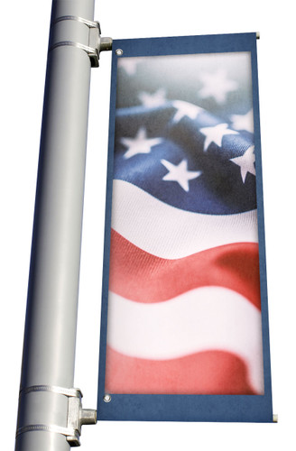 Patriotic Light Pole Banner