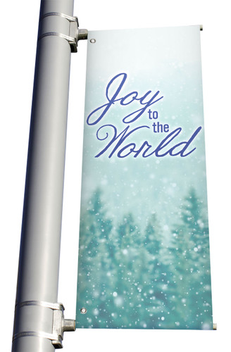 Christmas Light Pole Banner