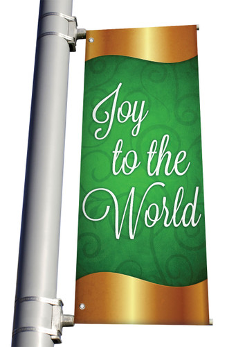 Christmas Light Pole Banner