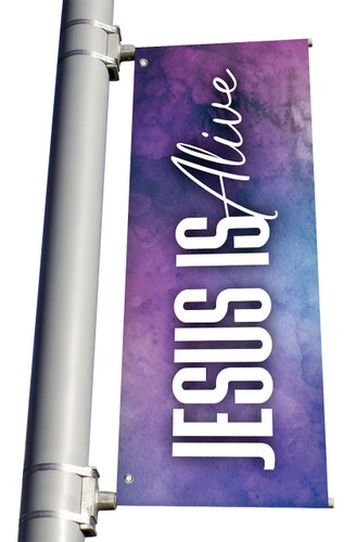 Double-Sided Easter light pole banner