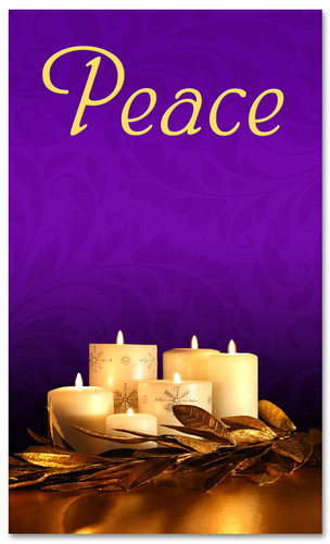 Advent Banner - ADV002 Peace Purple