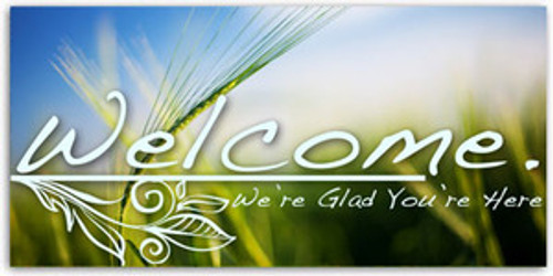 4x8 church welcome banner WCHZ014