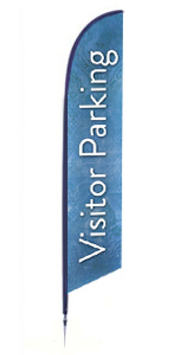 Visitor Parking - Feather Flag - Blue A34