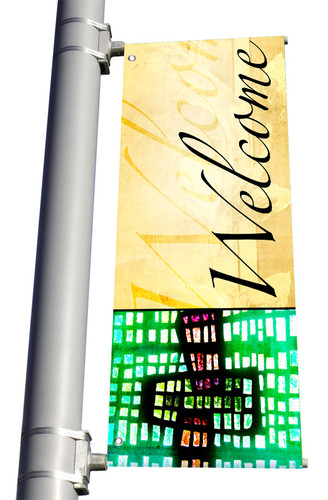 Welcome - Light Pole Banner - Mosaic