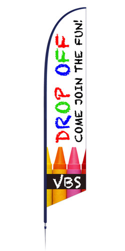 Drop Off - Feather Banner - VBS Chalk