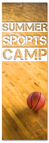Children ministry church banner summer sports basketball camp