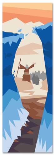 Kids' Bible Story banner of Moses and the Red Sea