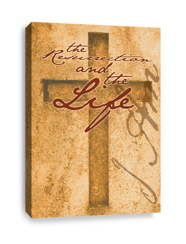 Cross Canvas Print - I am The Resurrection