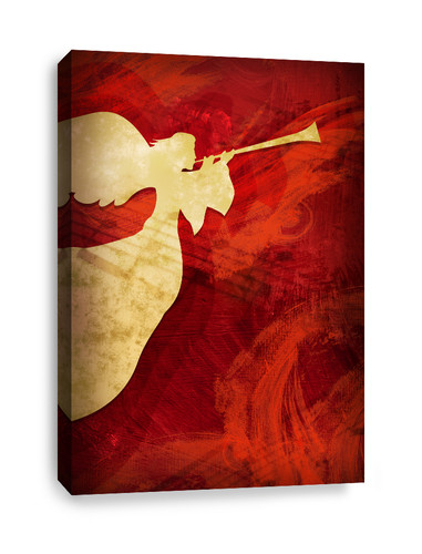 Angel Red - Christian Canvas Print - Left