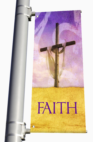 Easter Parking Lot Banner - Faith