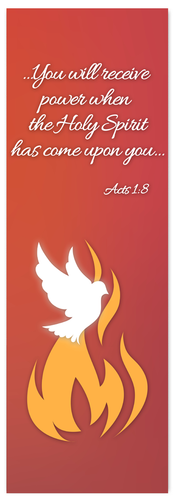 Pentecost Banner Dove and Flame