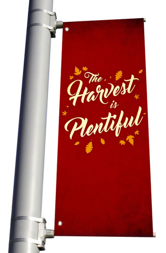 Harvest is Plentiful - Light Pole Banner - HB155