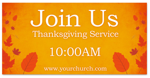 Join Us - Outdoor Fall Banner - HVB015