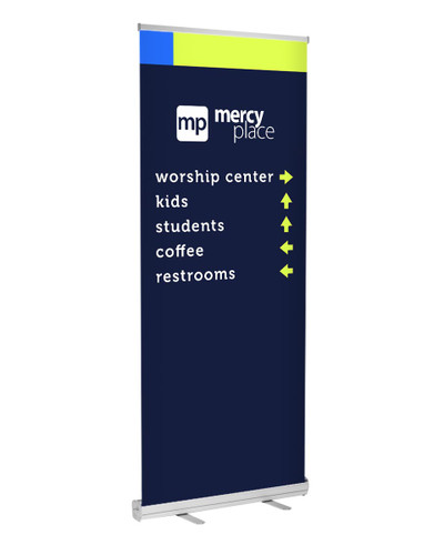 Retractable banner style 1 directional