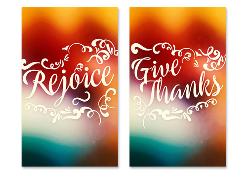 Colorful Fall Banners - HB119 Set of 2