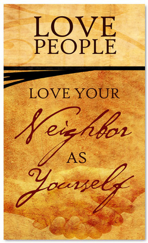 Love People Banner commandment banner