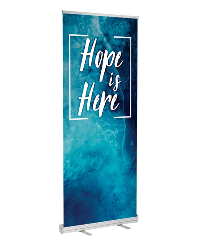 retractable indoor banner easter