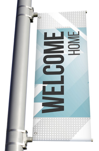 Welcome Home - Light Pole Banner - Style 17