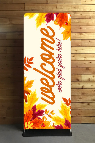 Welcome Fall Leaves Display Style 3