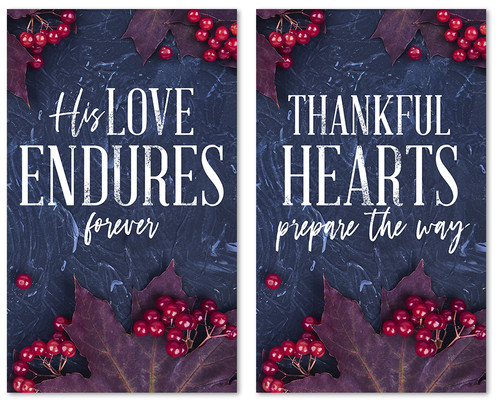 Set of 2 Thanksgiving Banners