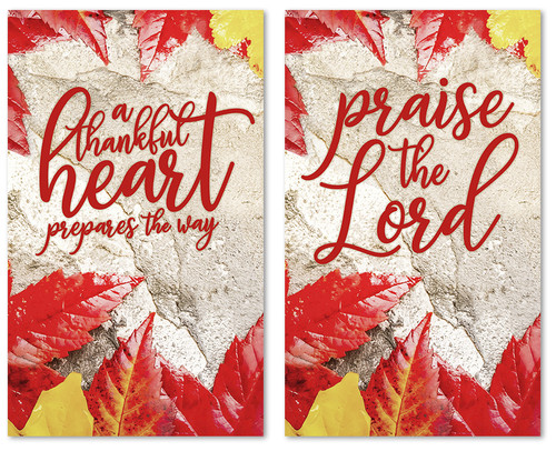 Set of 2 Thanksgiving banners