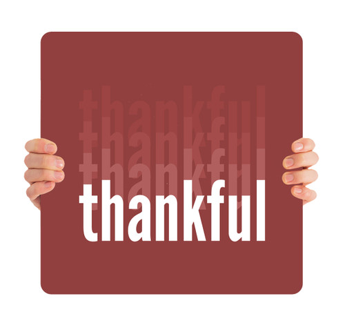 Thankful - Handheld Sign - FHH006