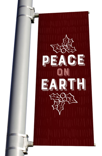 Christmas Light Pole Banner