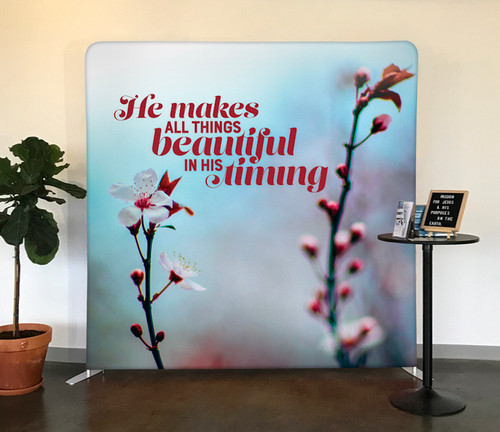 Cherry Blossom All Things Beautiful Tension Backdrop Display Cherry Blossom All Things Beautiful Tension Backdrop Display