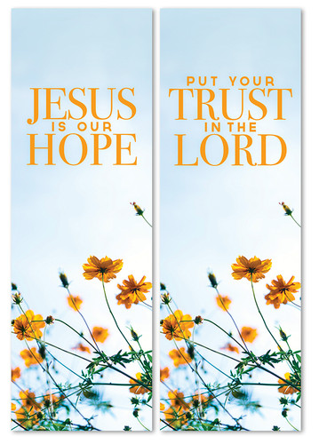 set of 2 Easter indoor banners