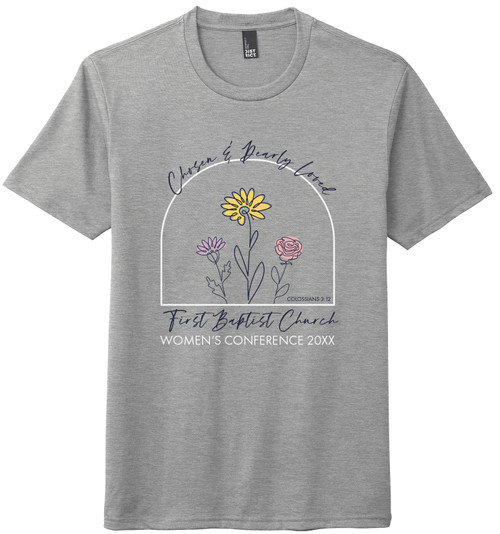 TSAP-5019 Wildflowers Grey - ChurchBanners.com