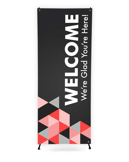 Welcome - X Stand Banner - Style 1 - ChurchBanners.com