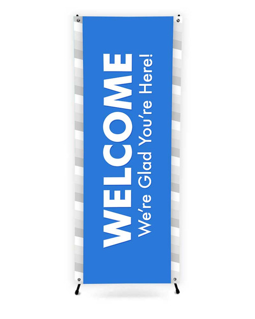 Welcome - X Stand Banner - Style 16 - ChurchBanners.com