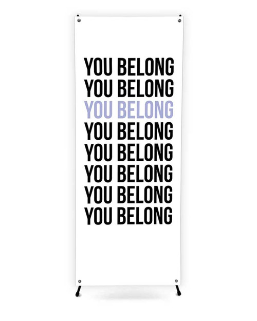 x-stand with banner 31.5x79