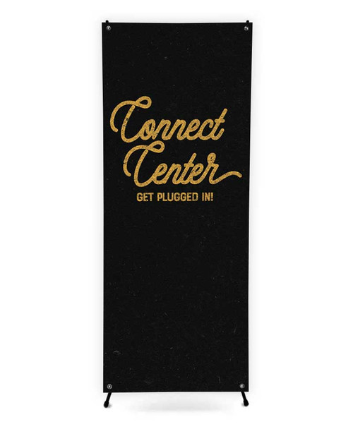 Connect Center - X Stand Banner - Style 26 - ChurchBanners.com