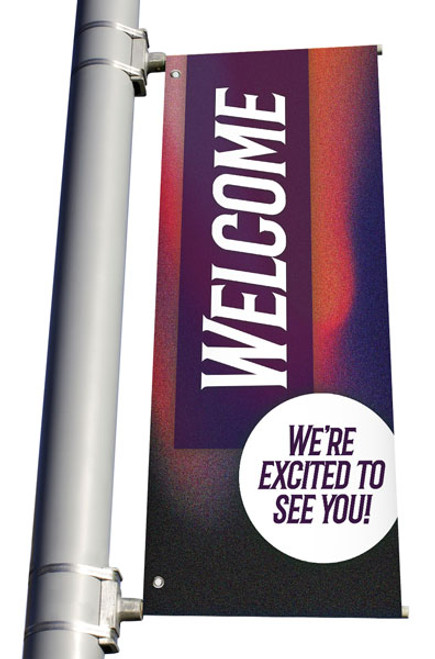 light pole banner light pole banner