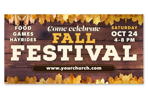 Fall Festival - Outdoor Fall Banner - FVB01