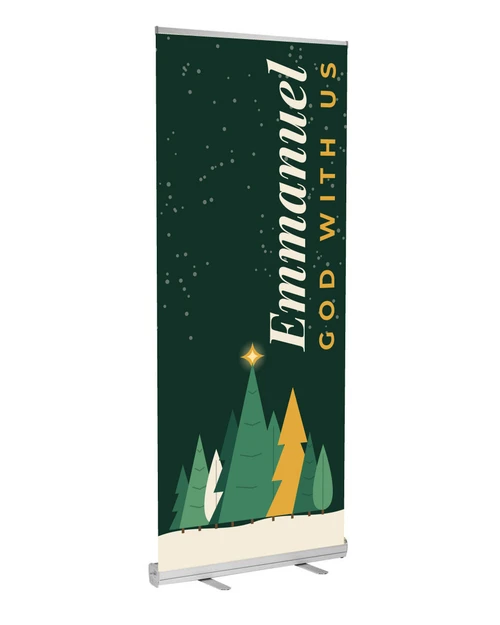 Emmanuel Christmas D2 Retractable Banner