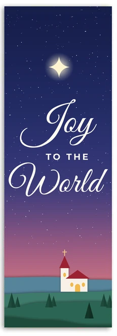 Joy to the World - Vertical layout (18x60, 2x6, 3x8, 4x10, 4x12 options)