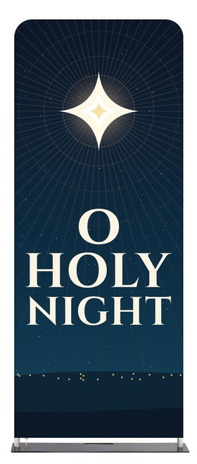 O Holy Night Christmas Tension Fabric Display