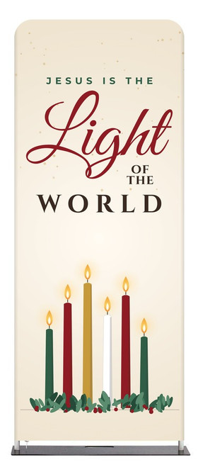 Light of the World Christmas Tension Fabric Display