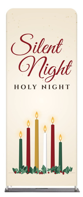 Silent Night Christmas Tension Fabric Display