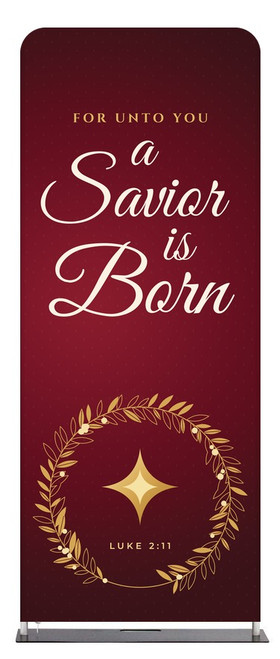 A Savior is Born Christmas Tension Fabric Display