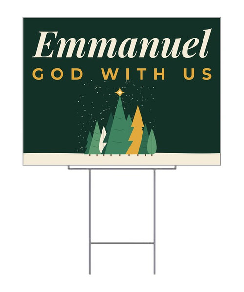 Emmanuel Christmas Yard Sign