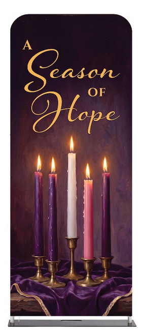 Season of Hope Advent Tension Fabric Display
