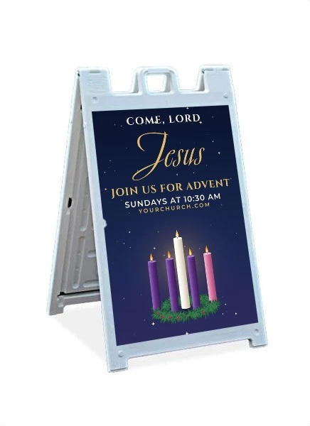 Come Lord Jesus Advent Sandwich Sign
