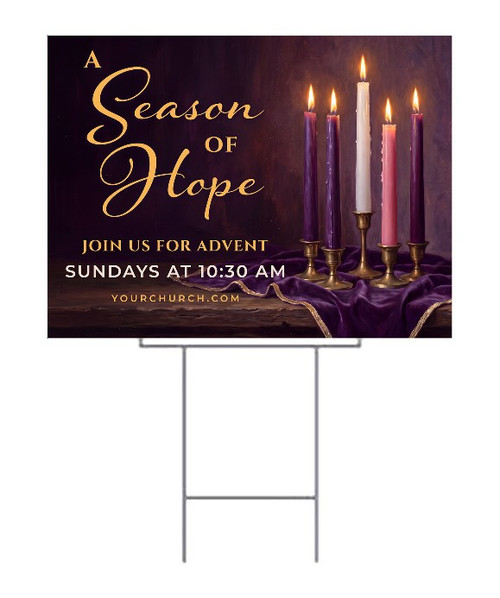Season of Hope Advent Yard Sign