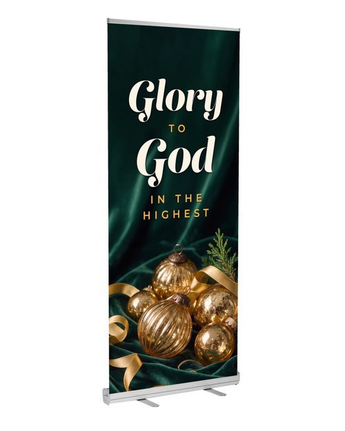 Glory to God Christmas D2 Retractable Banner