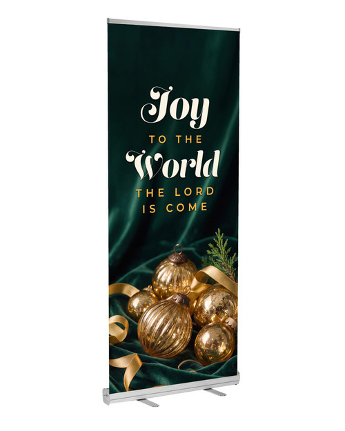 Joy to the World Christmas D2 Retractable Banner